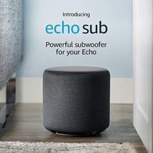 Echo Sub | Powerful subwoofer for your Echo—requires compatible Echo device and compatible music streaming service