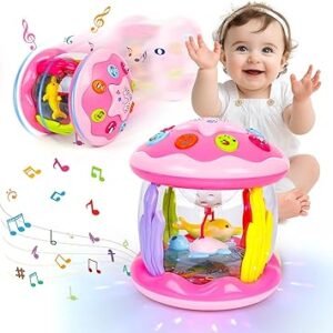 L&Y Baby Toys 6 Months Plus, Baby Light Up Toys with Music, Sensory Toys for 1 2 3 Year Old Boys Girls, Musical Toys 12-18 Months Crawling Learning Tummy Time Toys 1st Birthday Gifts