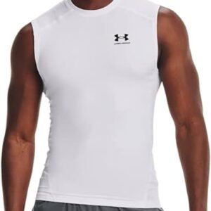 Under Armour Mens Heat Gear Compression Sleeveess T-Shirt