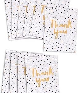 UK Greetings Multipack of 10 Thank You Cards for Him/Her/Friend - For Teacher Appreciation, The End of School Year or Other Events - Spotty Designs